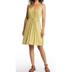 Boden Yellow Floral Summer Dress With Adjustable Straps NWOT